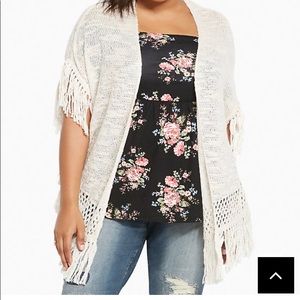 Fringe Open Cardigan